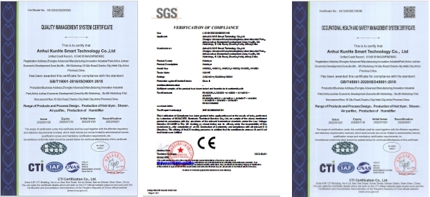 ISO9001 ISO14001 ISO45001 CE EMC LVD ROHS CERTIFICATION